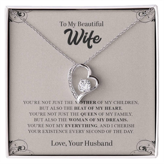 To My Beautiful Wife | Forever Love Necklace